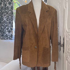 Authentic Winlit Vintage Fringed Suede Jacket